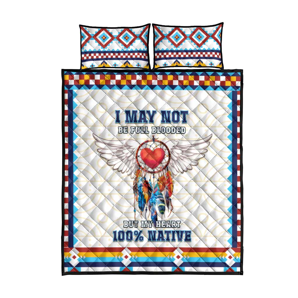 Native American Love Quilt Bed Set Dream Catcher With Angel Wings