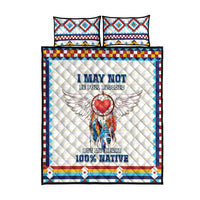 Native American Love Quilt Bed Set Dream Catcher With Angel Wings