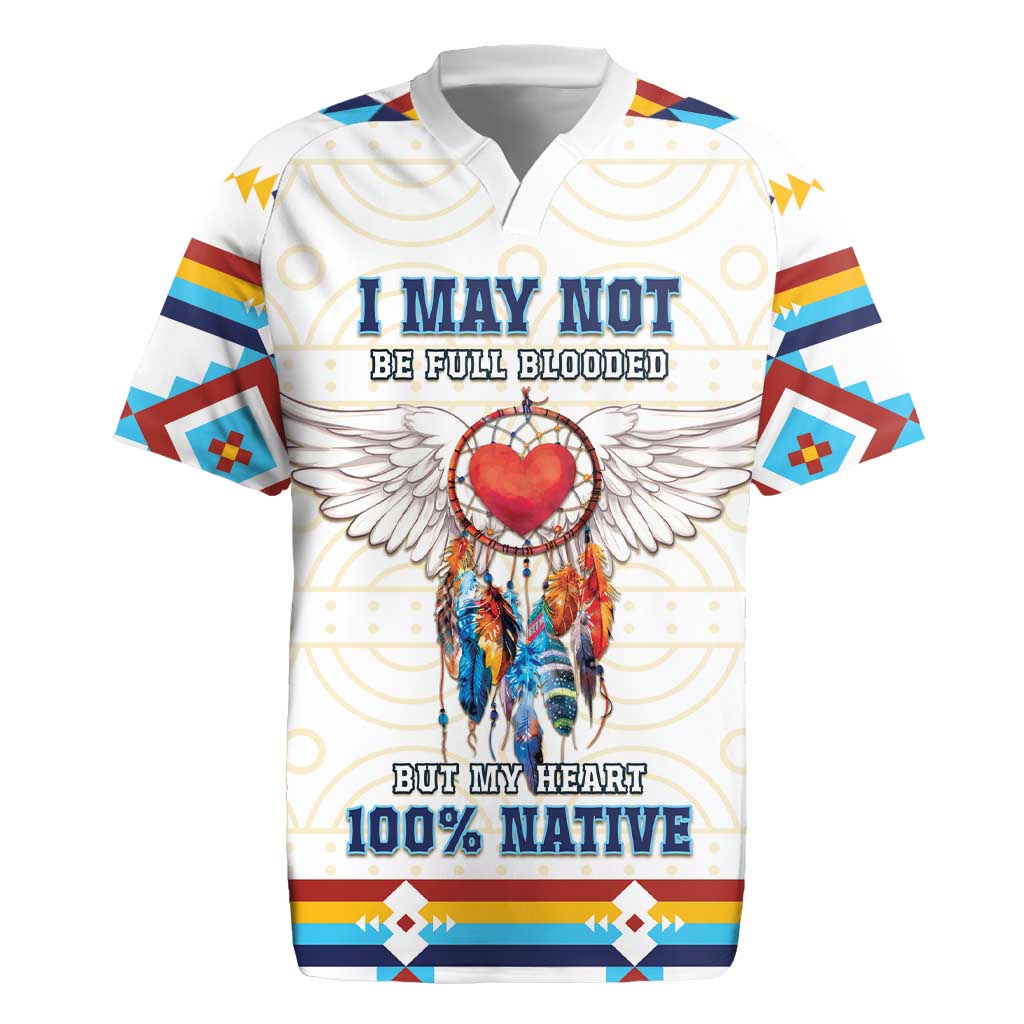 Native American Love Rugby Jersey Dream Catcher With Angel Wings