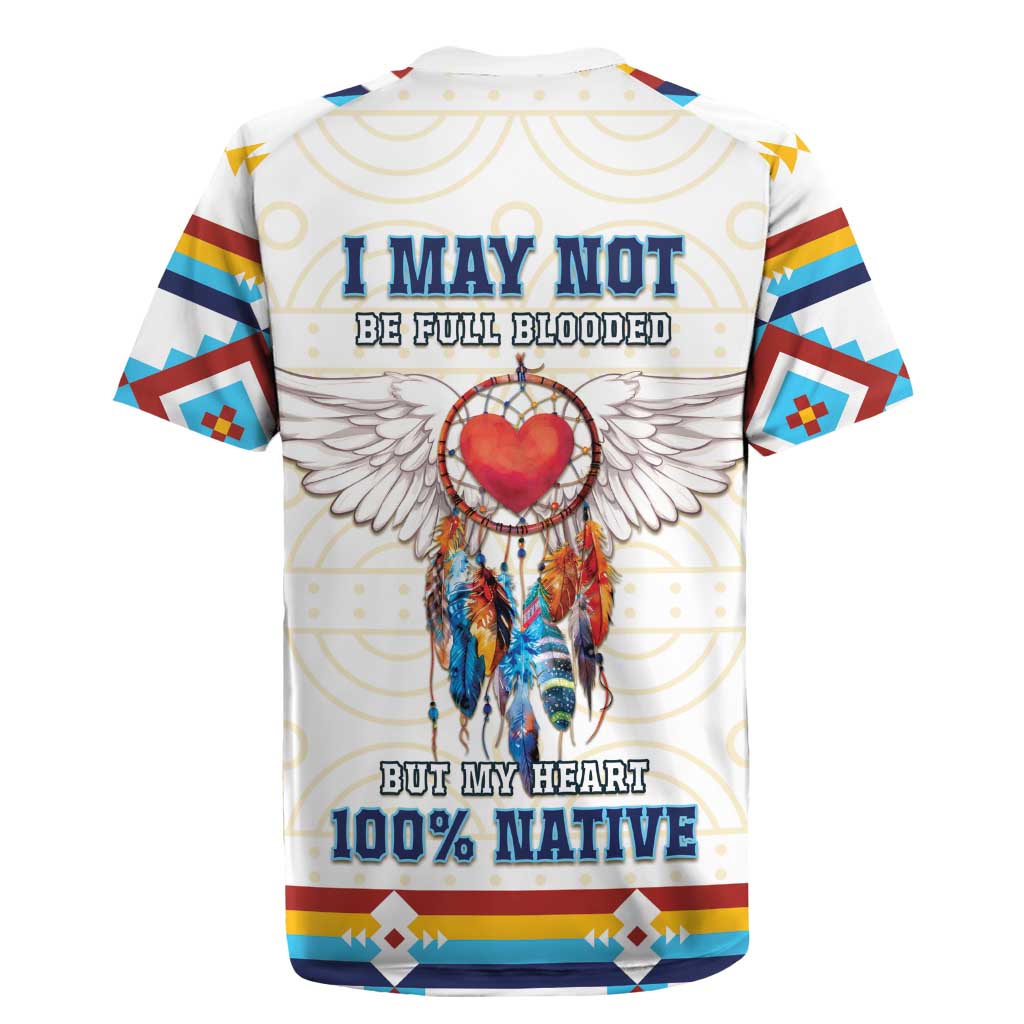 Native American Love Rugby Jersey Dream Catcher With Angel Wings