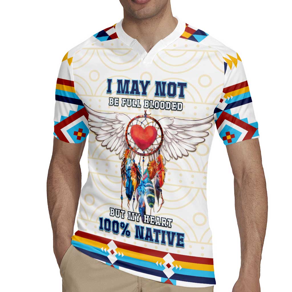 Native American Love Rugby Jersey Dream Catcher With Angel Wings