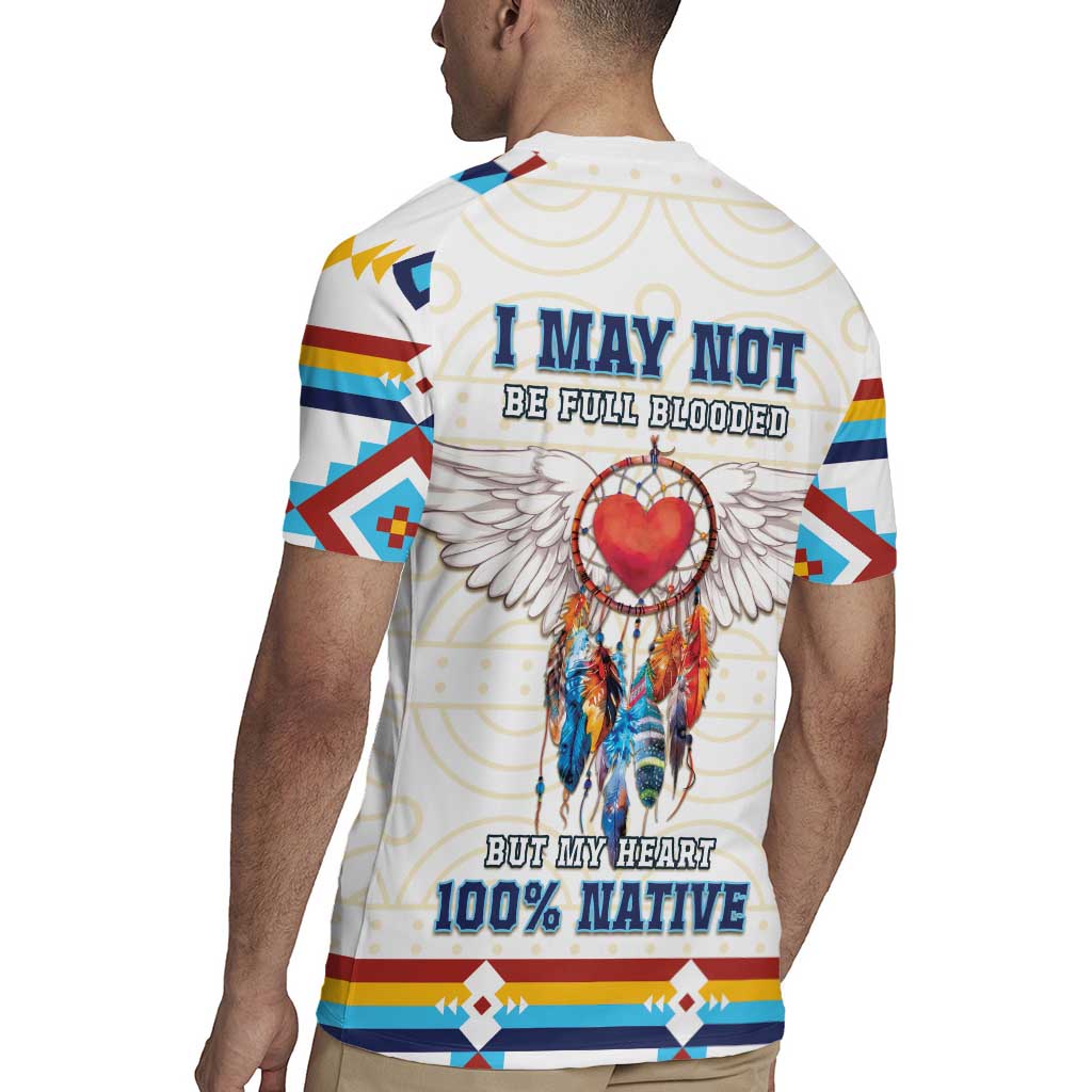 Native American Love Rugby Jersey Dream Catcher With Angel Wings