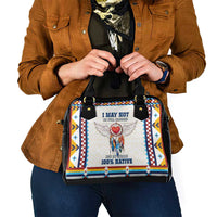 Native American Love Shoulder Handbag Dream Catcher With Angel Wings