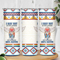 Native American Love Skinny Tumbler Dream Catcher With Angel Wings