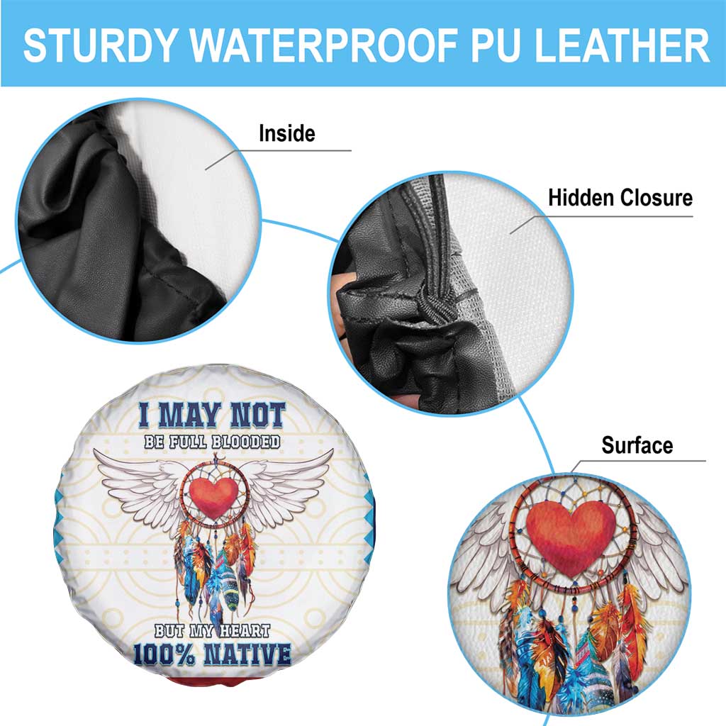 Native American Love Spare Tire Cover Dream Catcher With Angel Wings