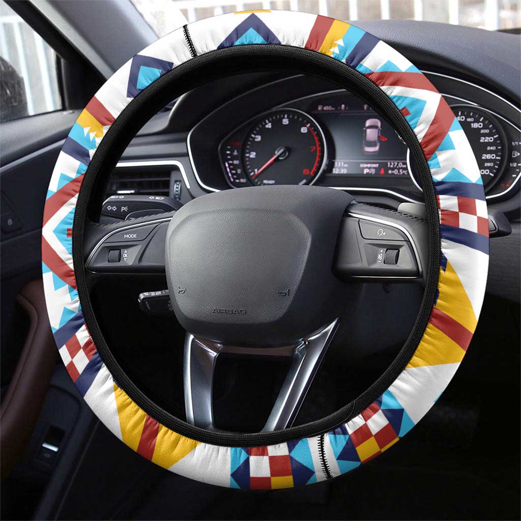 Native American Love Steering Wheel Cover Dream Catcher With Angel Wings