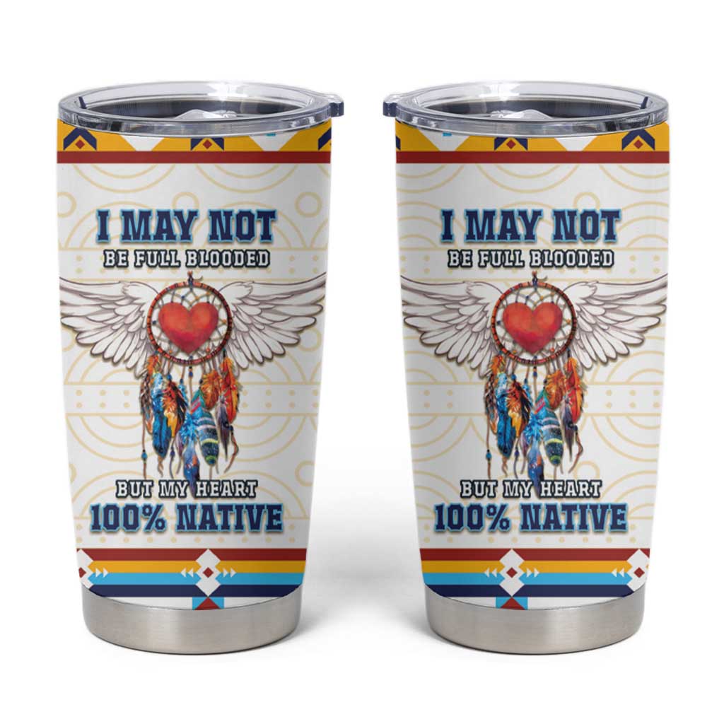 Native American Love Tumbler Cup Dream Catcher With Angel Wings
