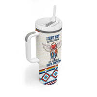 Native American Love Tumbler With Handle Dream Catcher With Angel Wings