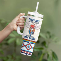 Native American Love Tumbler With Handle Dream Catcher With Angel Wings