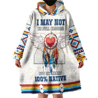 Native American Love Wearable Blanket Hoodie Dream Catcher With Angel Wings