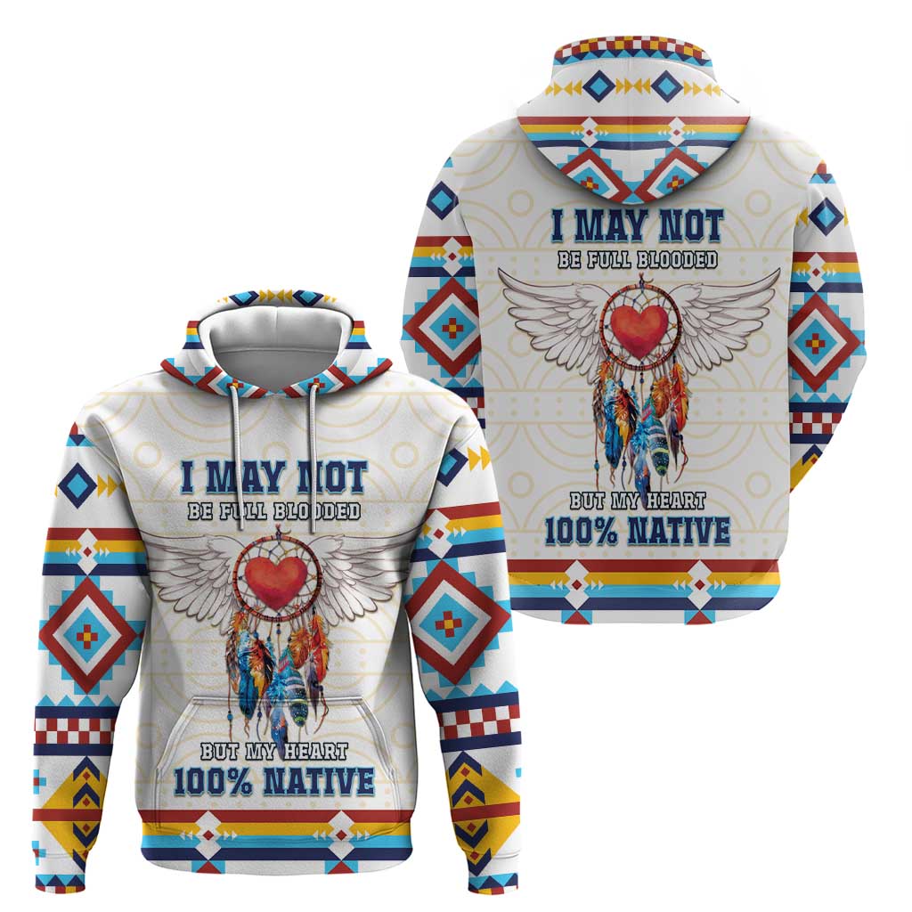 Native American Love Zip Hoodie Dream Catcher With Angel Wings