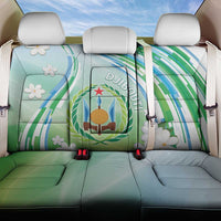 Djibouti Back Car Seat Cover Jabuuti Emblem With Jasmine