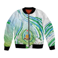 Personalised Djibouti Bomber Jacket Jabuuti Emblem With Jasmine