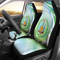 Djibouti Car Seat Cover Jabuuti Emblem With Jasmine