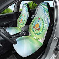 Djibouti Car Seat Cover Jabuuti Emblem With Jasmine