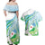 Personalised Djibouti Couples Matching Off Shoulder Maxi Dress and Hawaiian Shirt Jabuuti Emblem With Jasmine