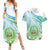 Personalised Djibouti Couples Matching Summer Maxi Dress and Hawaiian Shirt Jabuuti Emblem With Jasmine