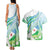Personalised Djibouti Couples Matching Tank Maxi Dress and Hawaiian Shirt Jabuuti Emblem With Jasmine