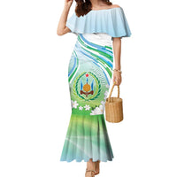 Personalised Djibouti Family Matching Mermaid Dress and Hawaiian Shirt Jabuuti Emblem With Jasmine