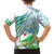 Personalised Djibouti Family Matching Off Shoulder Short Dress and Hawaiian Shirt Jabuuti Emblem With Jasmine