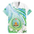 Personalised Djibouti Family Matching Short Sleeve Bodycon Dress and Hawaiian Shirt Jabuuti Emblem With Jasmine