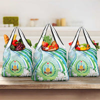 Djibouti Grocery Bag Jabuuti Emblem With Jasmine