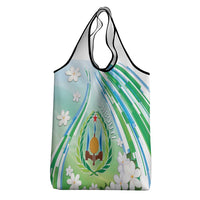 Djibouti Grocery Bag Jabuuti Emblem With Jasmine