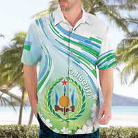 Personalised Djibouti Hawaiian Shirt Jabuuti Emblem With Jasmine