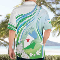 Personalised Djibouti Hawaiian Shirt Jabuuti Emblem With Jasmine