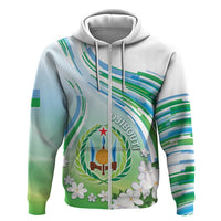Personalised Djibouti Hoodie Jabuuti Emblem With Jasmine