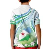 Personalised Djibouti Kid Polo Shirt Jabuuti Emblem With Jasmine