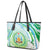 Djibouti Leather Tote Bag Jabuuti Emblem With Jasmine