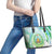 Djibouti Leather Tote Bag Jabuuti Emblem With Jasmine