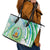 Djibouti Leather Tote Bag Jabuuti Emblem With Jasmine