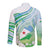 Personalised Djibouti Long Sleeve Button Shirt Jabuuti Emblem With Jasmine