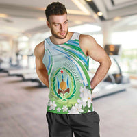 Personalised Djibouti Men Tank Top Jabuuti Emblem With Jasmine