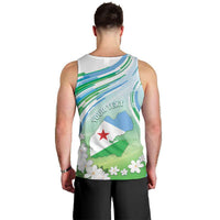 Personalised Djibouti Men Tank Top Jabuuti Emblem With Jasmine