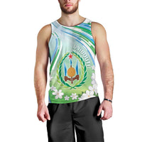 Personalised Djibouti Men Tank Top Jabuuti Emblem With Jasmine