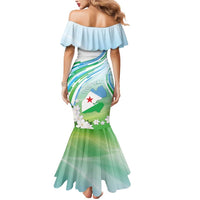 Personalised Djibouti Mermaid Dress Jabuuti Emblem With Jasmine