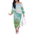 Personalised Djibouti Off The Shoulder Long Sleeve Dress Jabuuti Emblem With Jasmine