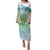 Personalised Djibouti Puletasi Jabuuti Emblem With Jasmine