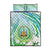 Djibouti Quilt Bed Set Jabuuti Emblem With Jasmine