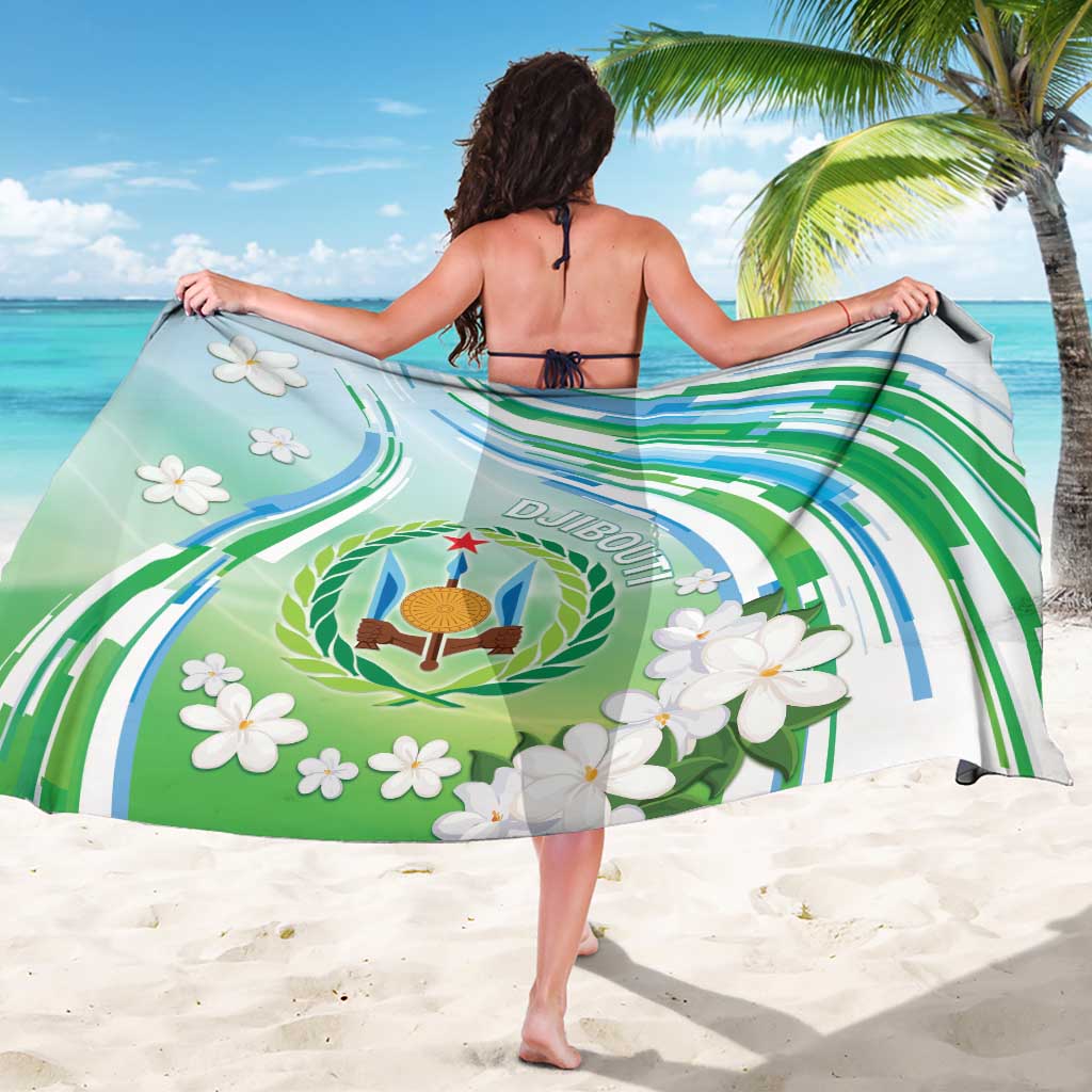 Djibouti Sarong Jabuuti Emblem With Jasmine