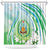 Djibouti Shower Curtain Jabuuti Emblem With Jasmine