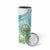 Personalised Djibouti Skinny Tumbler Jabuuti Emblem With Jasmine