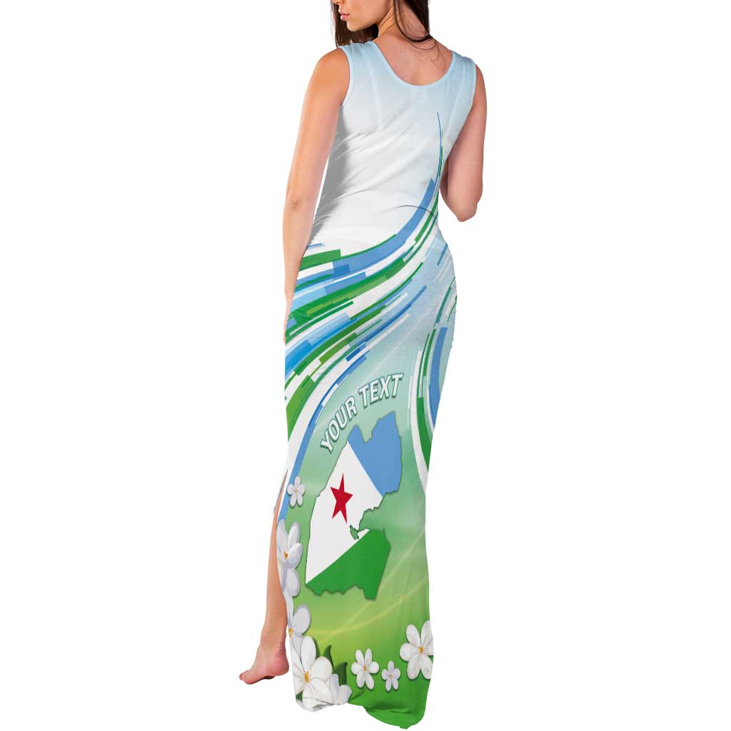 Personalised Djibouti Tank Maxi Dress Jabuuti Emblem With Jasmine