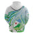 Personalised Djibouti Zip Hoodie Jabuuti Emblem With Jasmine