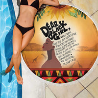 Dear Black Girl Beach Blanket African Black Women Pride