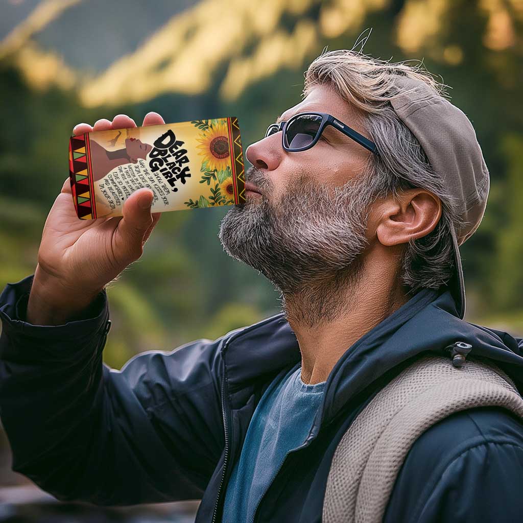 Dear Black Girl 4 in 1 Can Cooler Tumbler African Black Women Pride