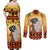 Dear Black Girl Couples Matching Off Shoulder Maxi Dress and Long Sleeve Button Shirt African Black Women Pride